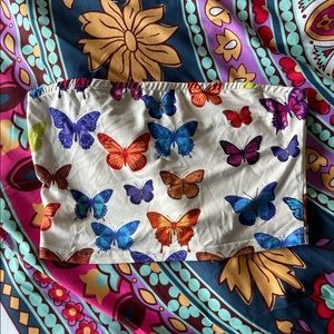 small butterfly tube top